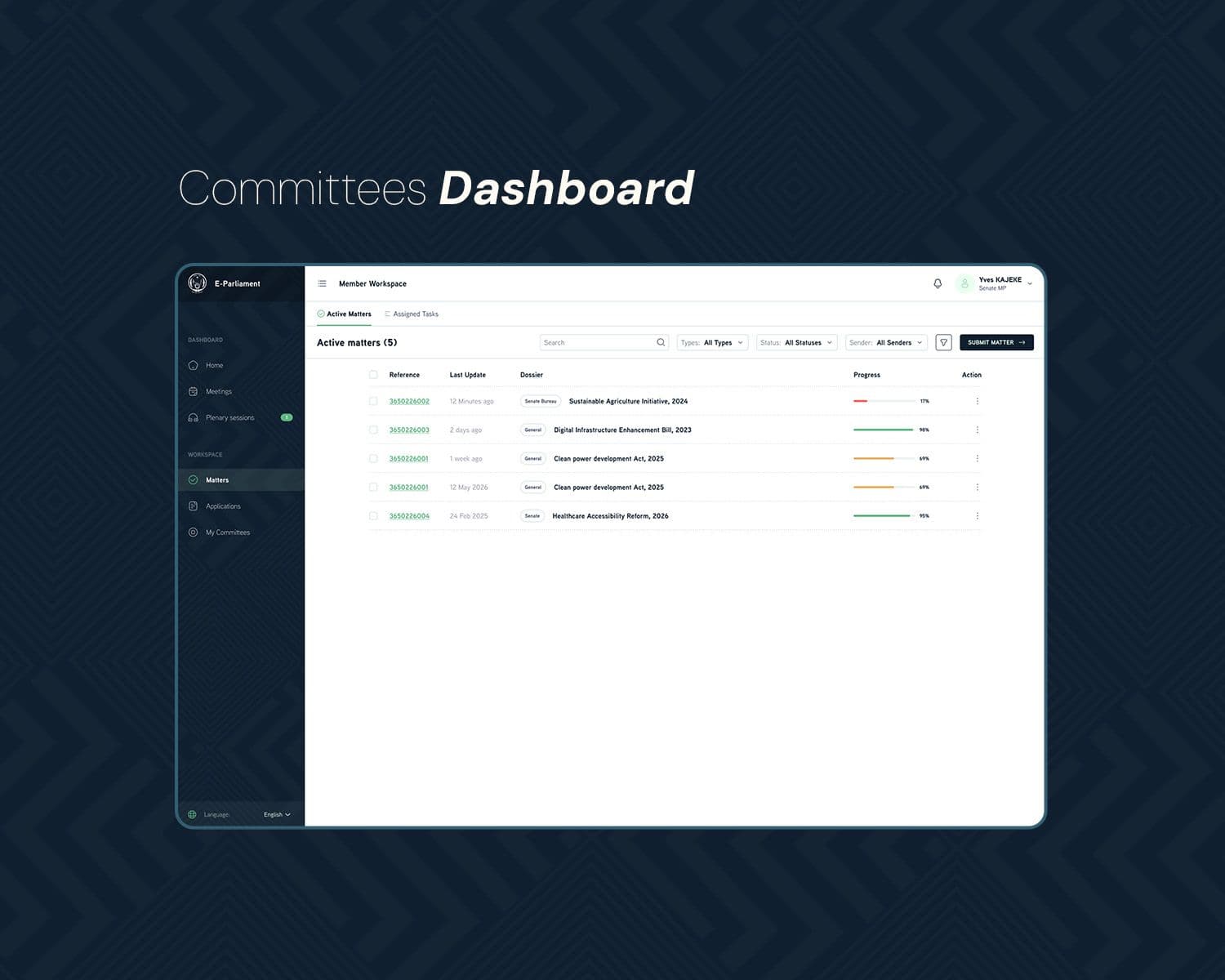 Committees Dashboard
